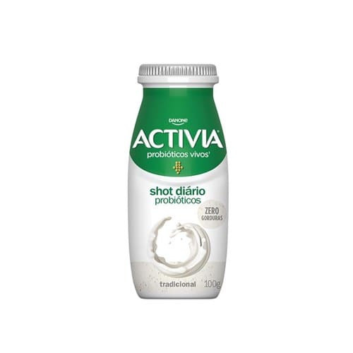 Leite Fermentado Shot Diário Tradicional Zero Lactose Activia 100g