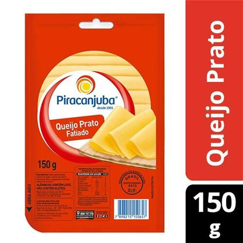 Queijo Prato Fatiado Piracanjuba 150g