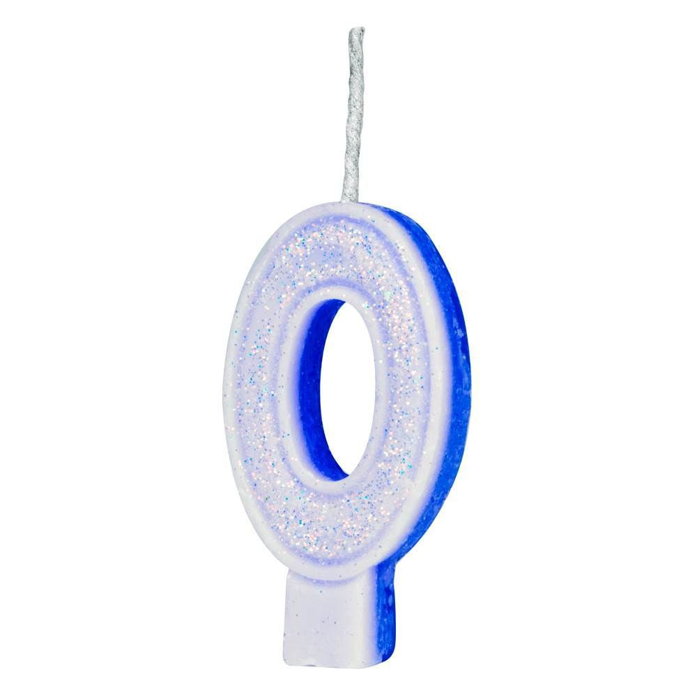 VELA GLITER REGINA Nº0 AZUL