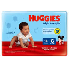 FRALDA HUGGIES JUMBINHO G C/14 UN