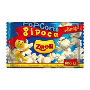 PIPOCA P/ MICROONDAS ZAELI "MANTEIGA" 100G