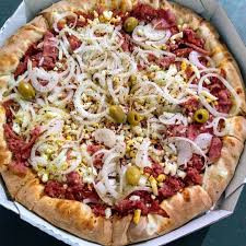 PIZZA MEDIA CALABRESA E OVO