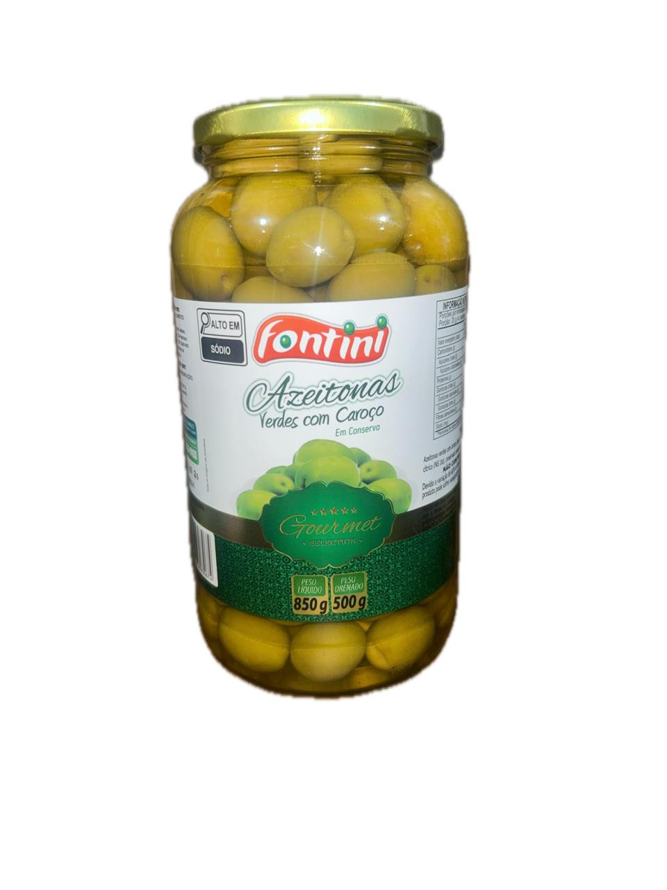 AZEITONA VD VERDE C/C GOURMET FONTINI 500G