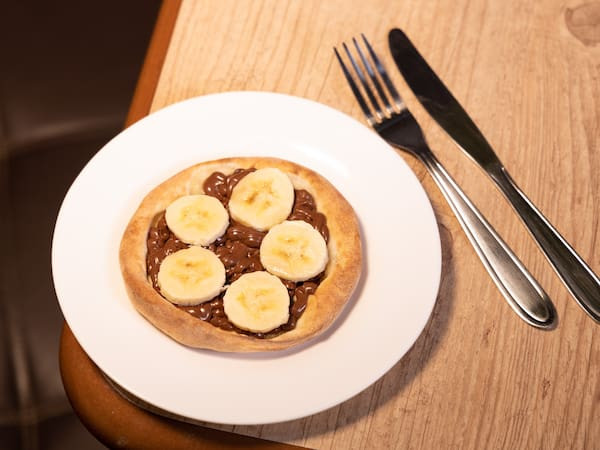 Esfiha de Banana c/ Chocolate