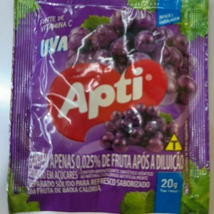 REFRESCO EM PÓ APTI SABOR UVA 20G
