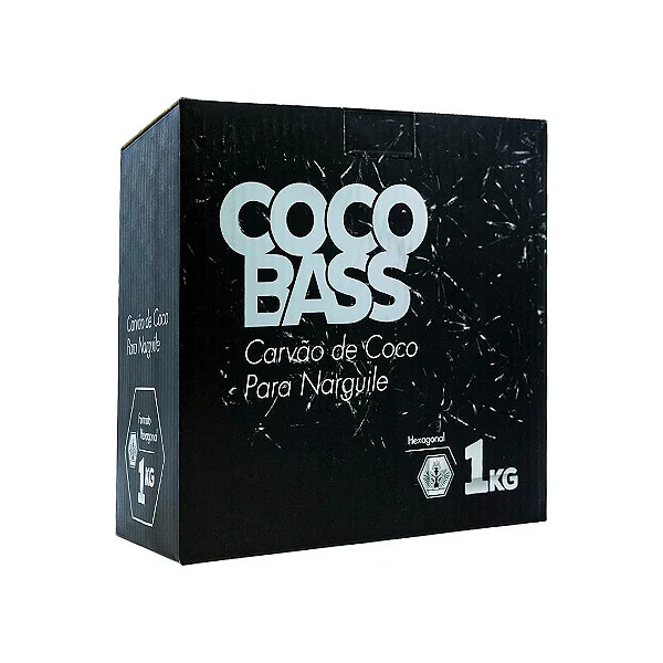 Carvão de Coco Cocobass 1kg 