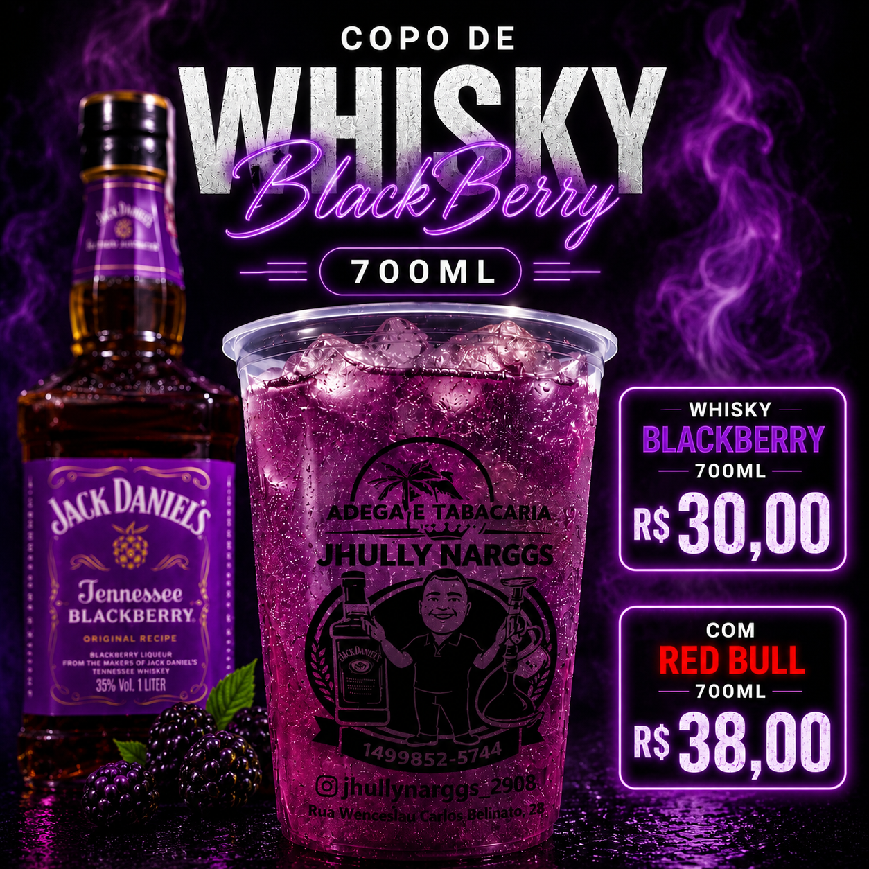 COPÃO BLACK BERRY 700ML