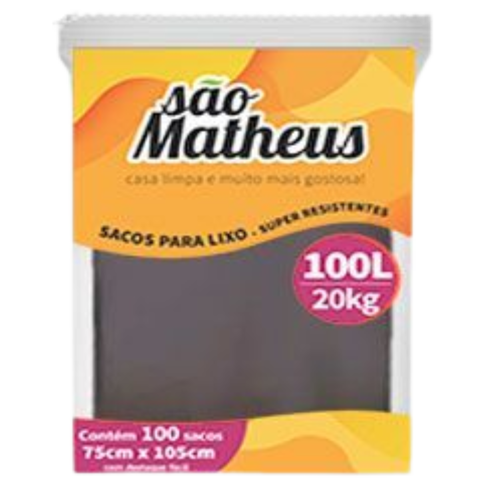 SACO P/ LIXO SAO MATHEUS 100L/20KG C/5UN