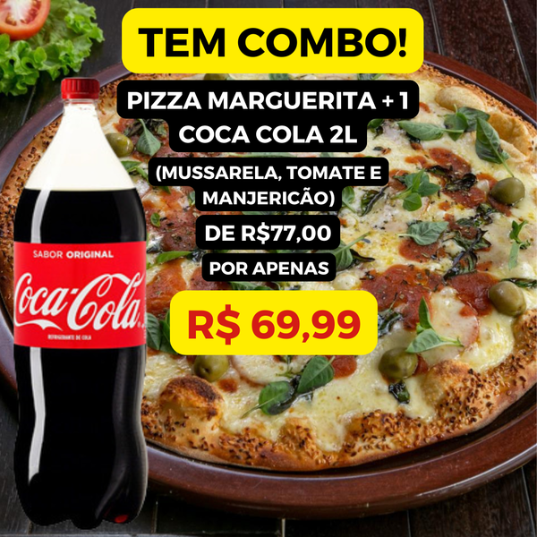 1 PIZZA MARGUERITA + 1 COCA COLA 2L