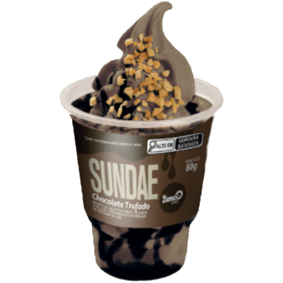 SORVETE ZERO GRAU SUNDAE CHOCOLATE TRUFADO