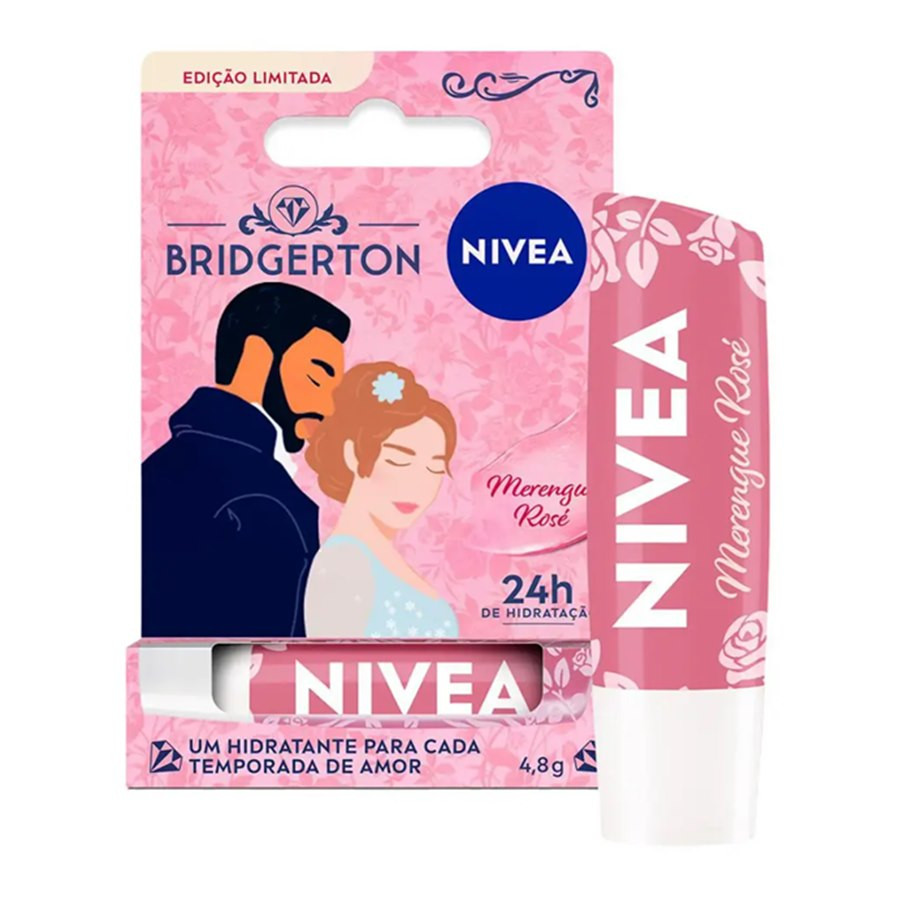 PROTETOR LABIAL NIVEA BRIDGERTON  MERENGUE ROSE 4,8G**
