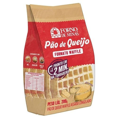 Pão de Queijo Waffle Assado Forno de Minas 200g