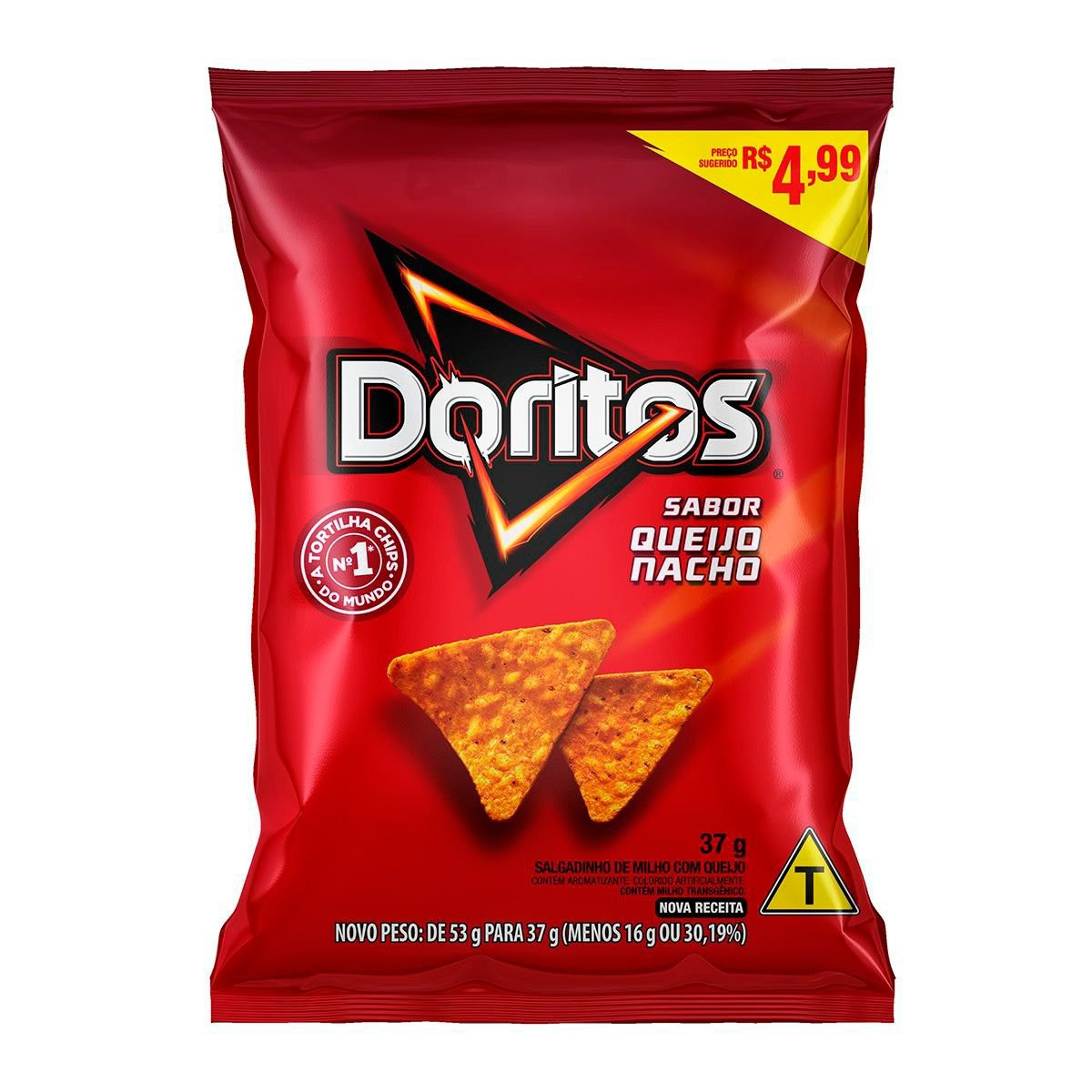 SALGADINHO DORITOS SABOR QUEIJO NACHO 37G
