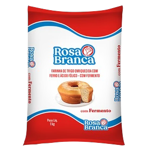 FARINHA DE TRIGO ROSA BRANCA  C/ FERMENTO 1KG