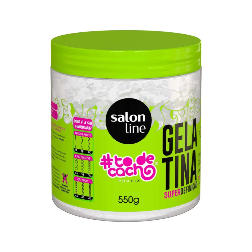 GELATINA SALON LINE #TODECACHO SUPER DEFINICAO 550G**