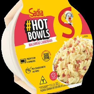 HOT BOWLS MACARRAO CARBONARA SADIA 300G