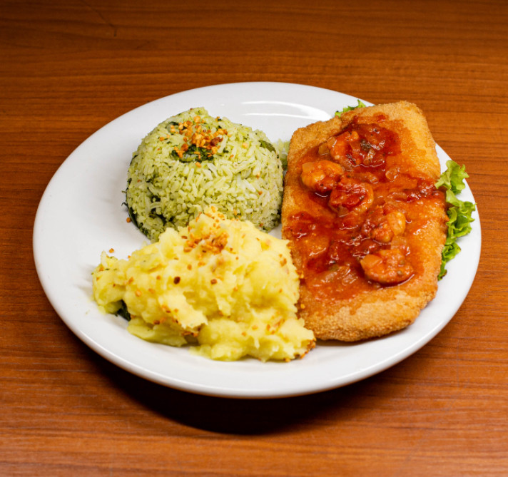 Filé de Peixe ao Molho de Camarão 1 Pessoa
