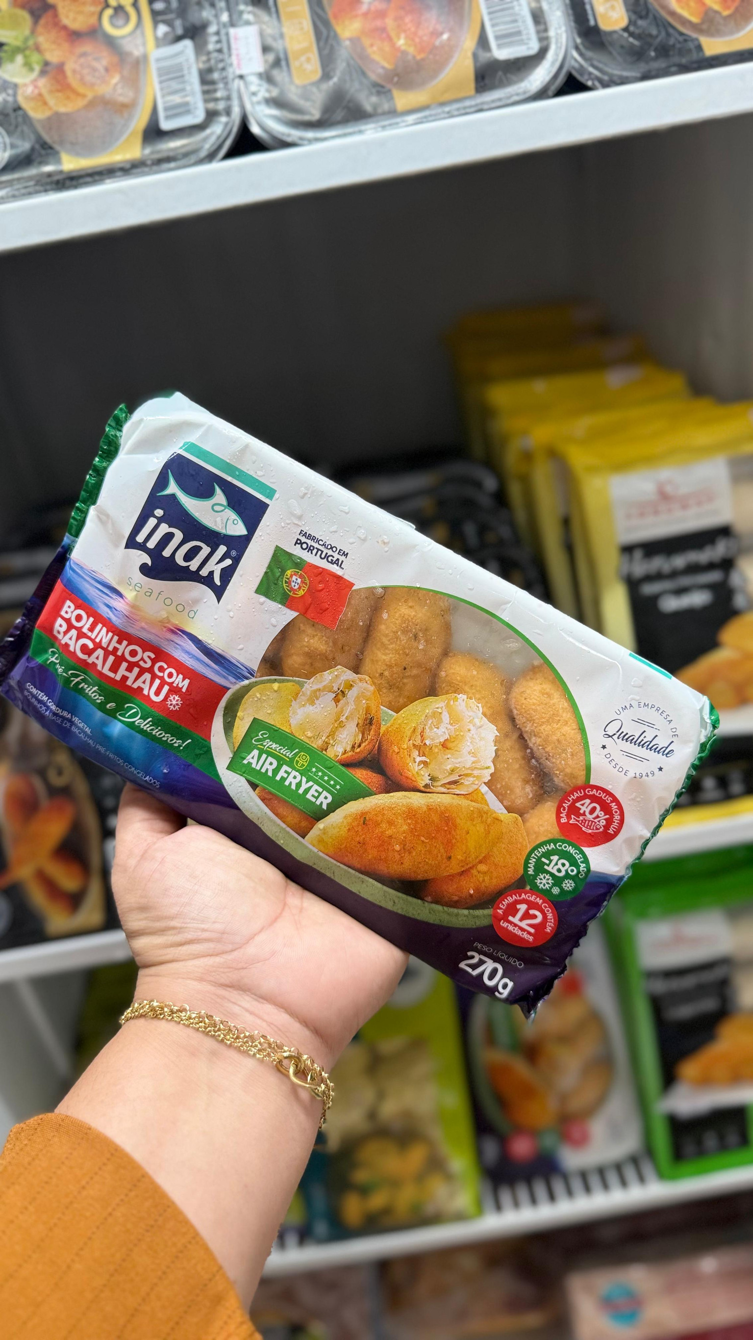 Bolinho com bacalhau /air fryer