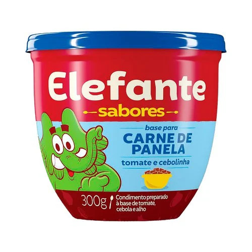 EXTRATO DE TOMATE ELEFANTE CARNE PANELA PT300G