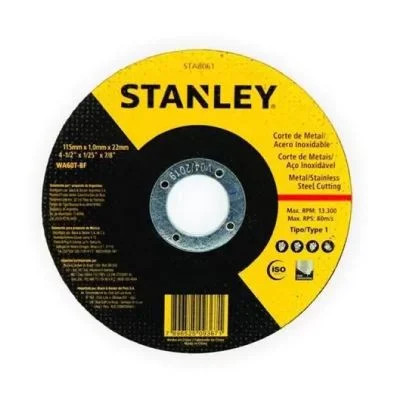 DISCO CORTE 4 1/2X1,0 INOX STANLEY C25