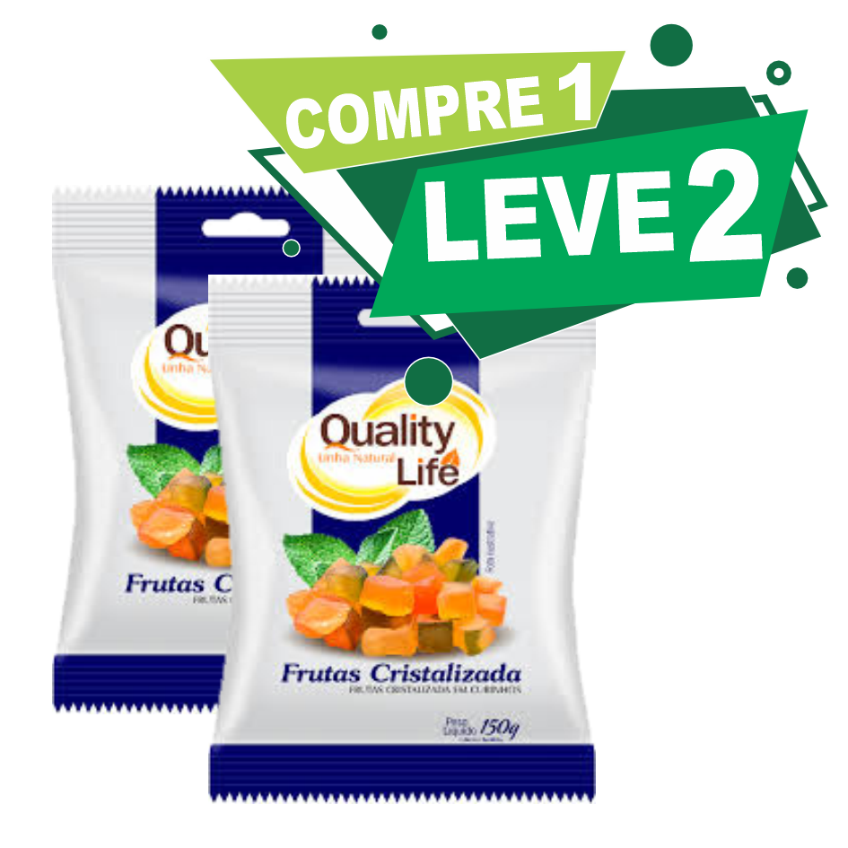 FRUTAS CRISTALIZADAS QUALITY LIFE 150G