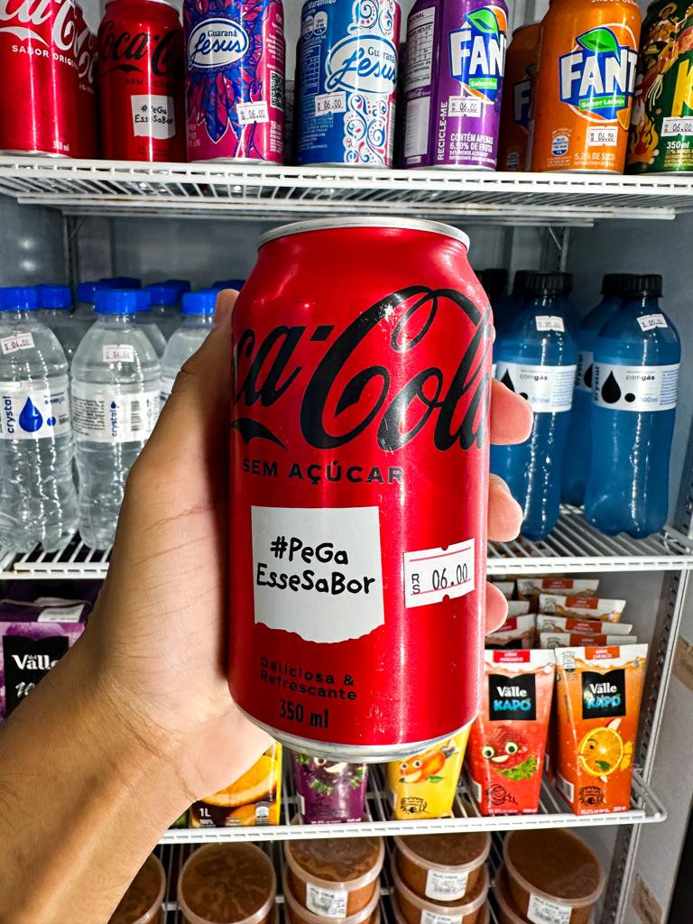 Coca-cola s/ açúcar Lata  (350ml)