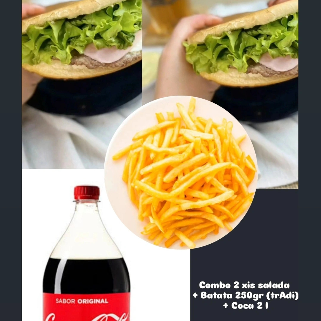 combo 2 especial  + batata 250Gr + Coca 2L