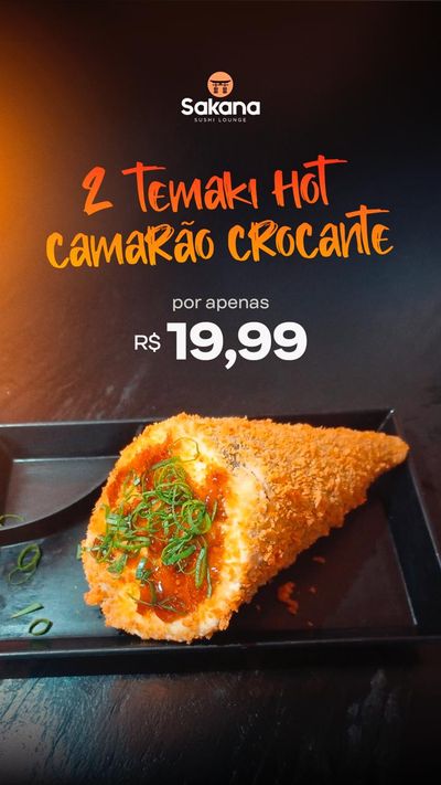 2 TEMAKI O MAIS PEDIDO CAMARAO EMPANADO  HOT