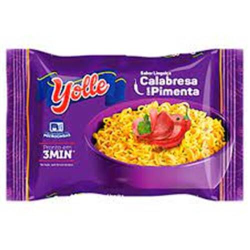 Macarrão Instantâneo Lámen Sabor Calabresa com Pimenta Yolle 63g