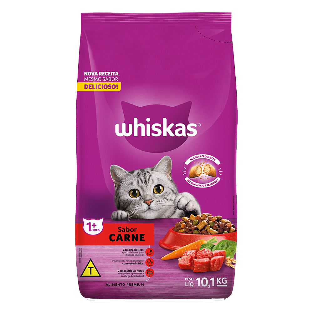 Whiskas Adultos 10.1 kg Carne 