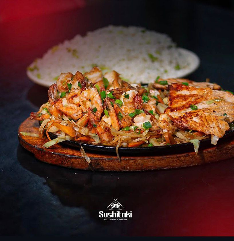 TEPPAN SALMÃO E CAMARÃO PEQ