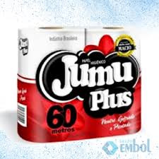 PAPEL HIGIENICO JUMU PLUS 60M 4UND