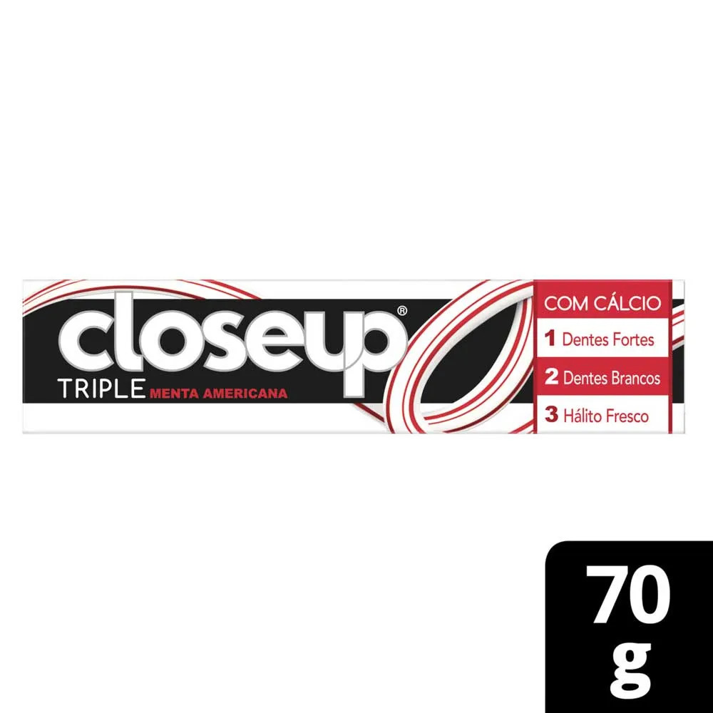 Creme Dental Close Up Triple Menta Americana 70g