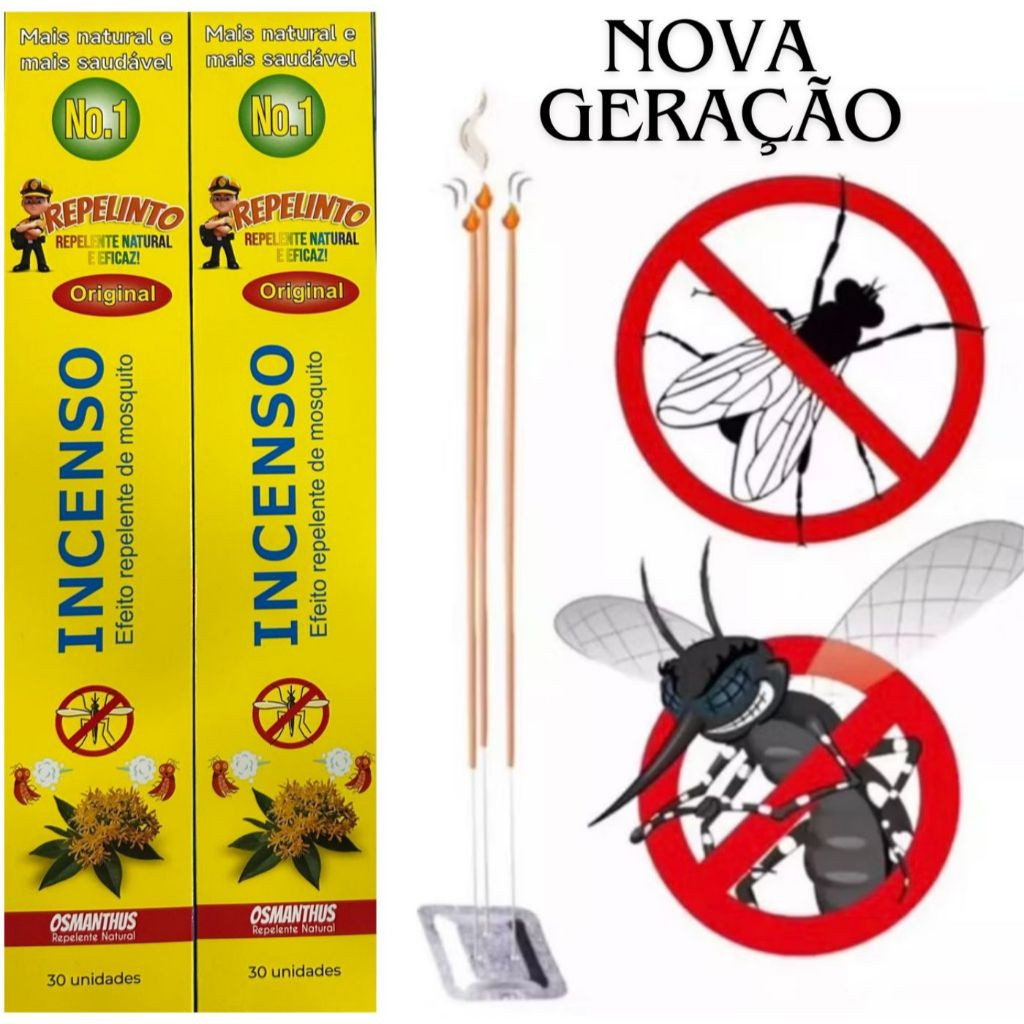 INCENSO MATA MOSQUITO REPELINTO C/30UN