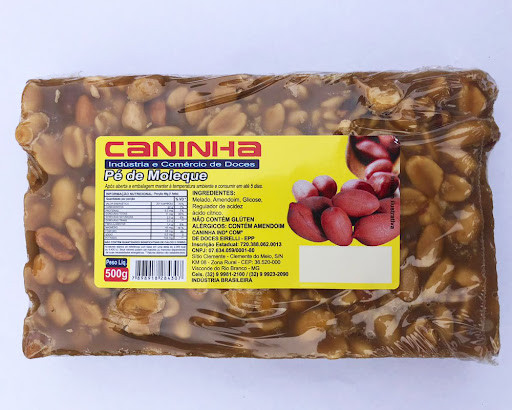 PÉ DE MOLEQUE CANINHA 500G RAPADURA 