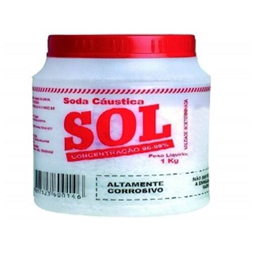 Soda Cáustica Sol Embalagem 1kg
