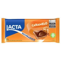 BARRA DE CHOCOLATE RECHEADO LACTA CARAMELO 104g