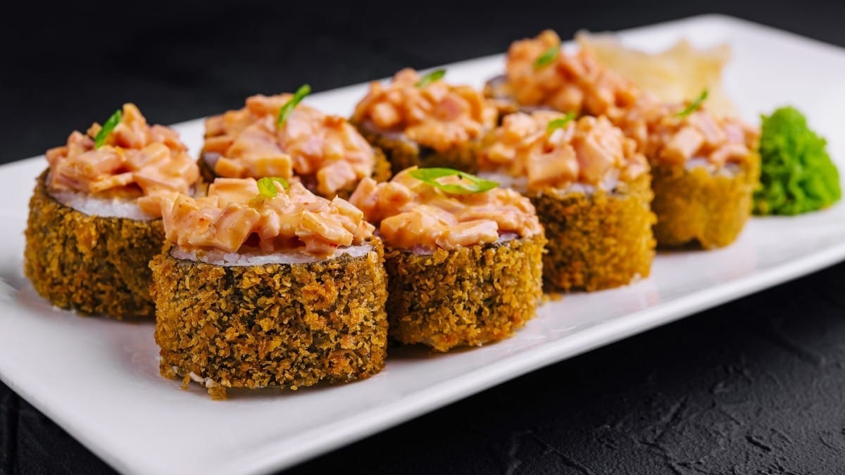 Hot Roll Salmão Grelhado com Cream Cheese