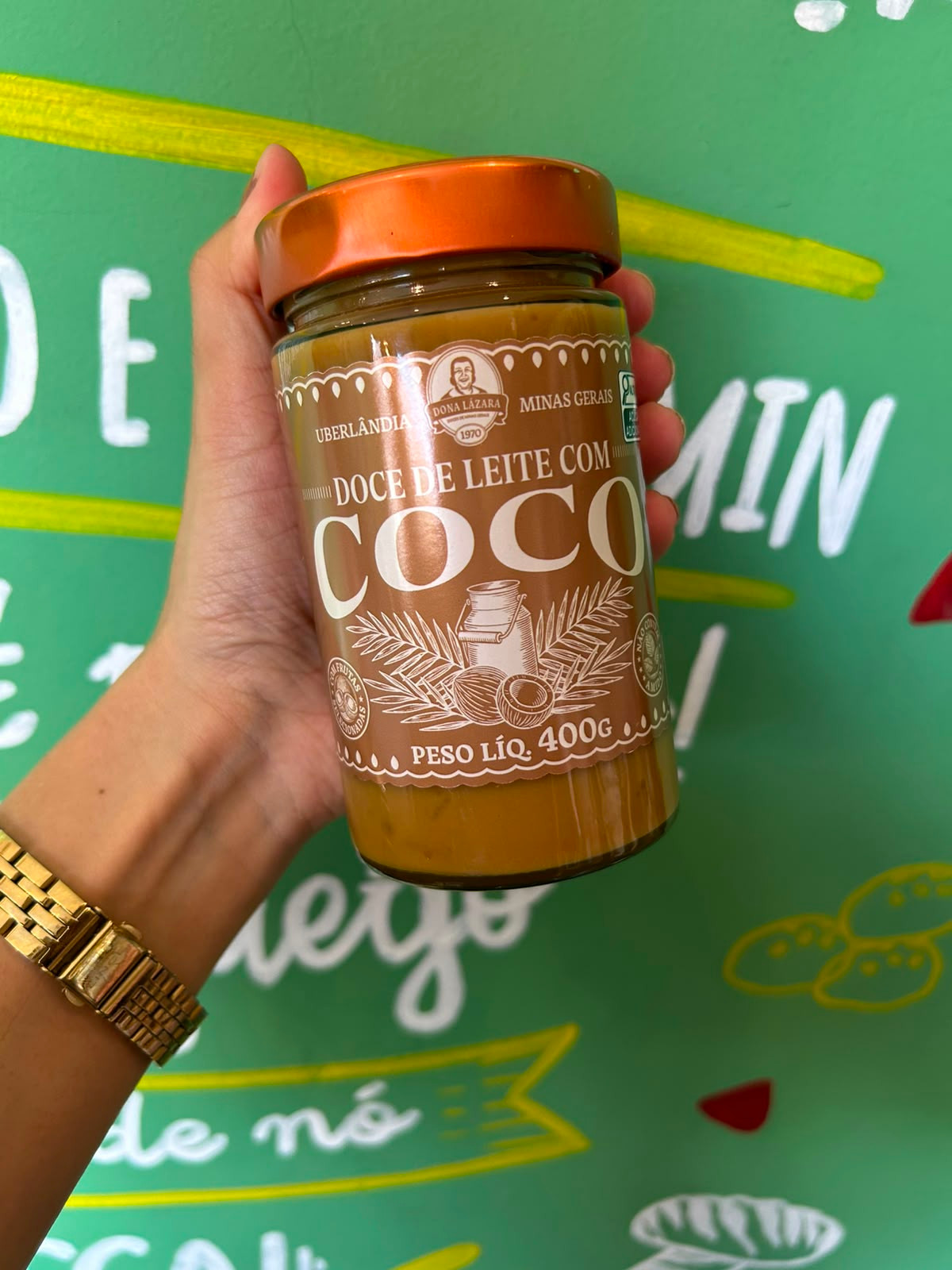 Doce de Leite com Coco no Vidro - 400g