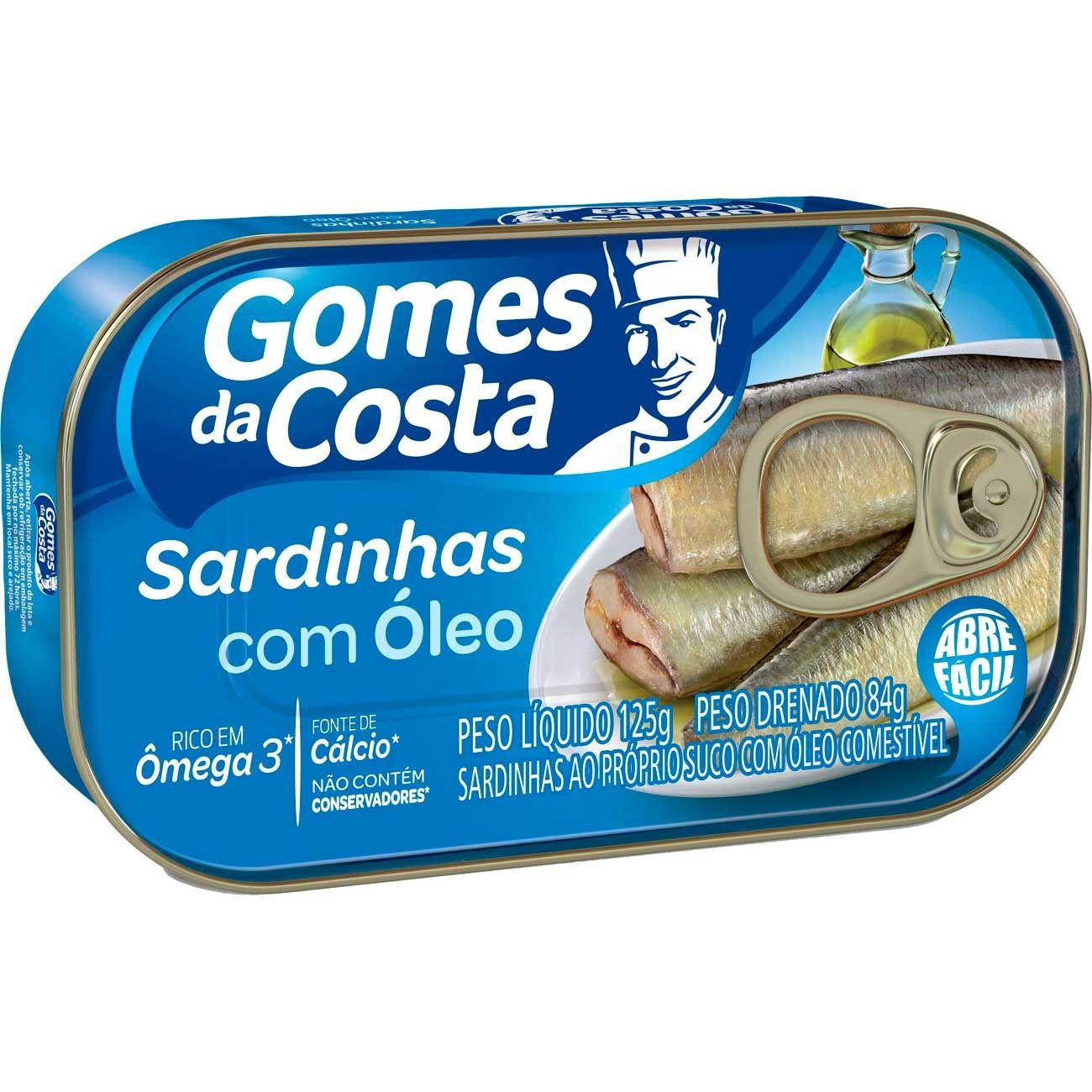 SARDINHA COM ÓLEO GOMES DA COSTA 125g