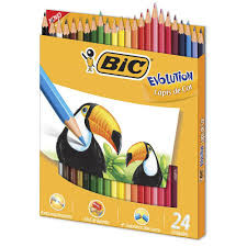 LAPIS COR BIC EVOLUTION COLOR 24 CORES C/24UN