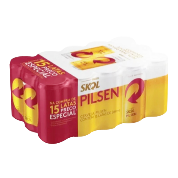 CX CERVEJA SKOL LT269ML C/15UN MULTIPACK