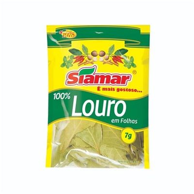 Especiarias Siamar Louro em Folhas Pacote 7g