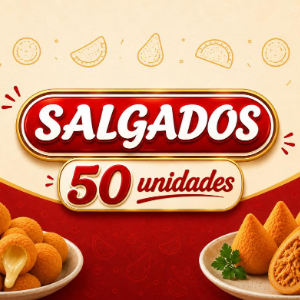 SALGADOS 50 UNIDADES
