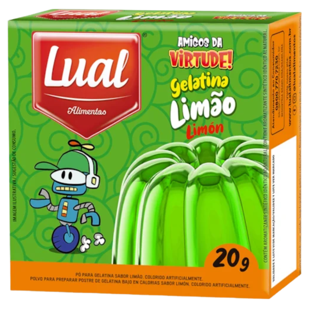 GELATINA LUAL LIMAO CX20G