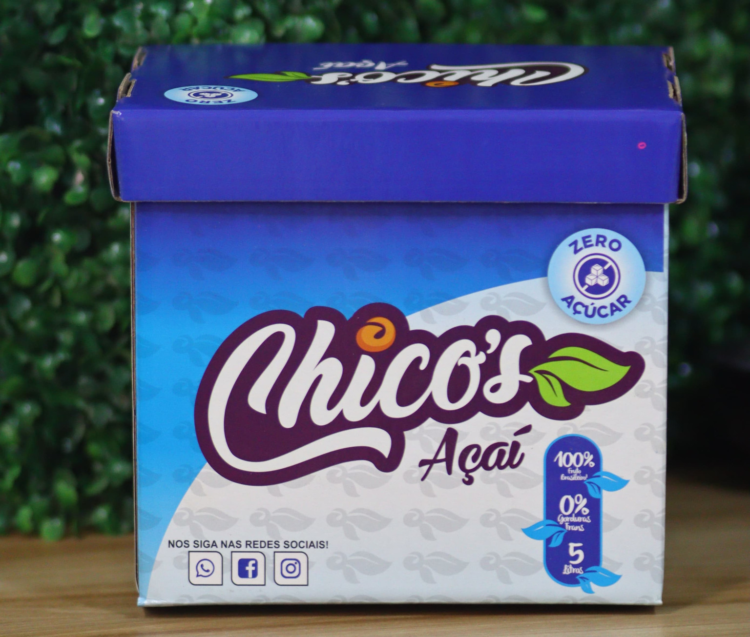 CAIXA 5L DE AÇAÍ ZERO AÇÚCAR 