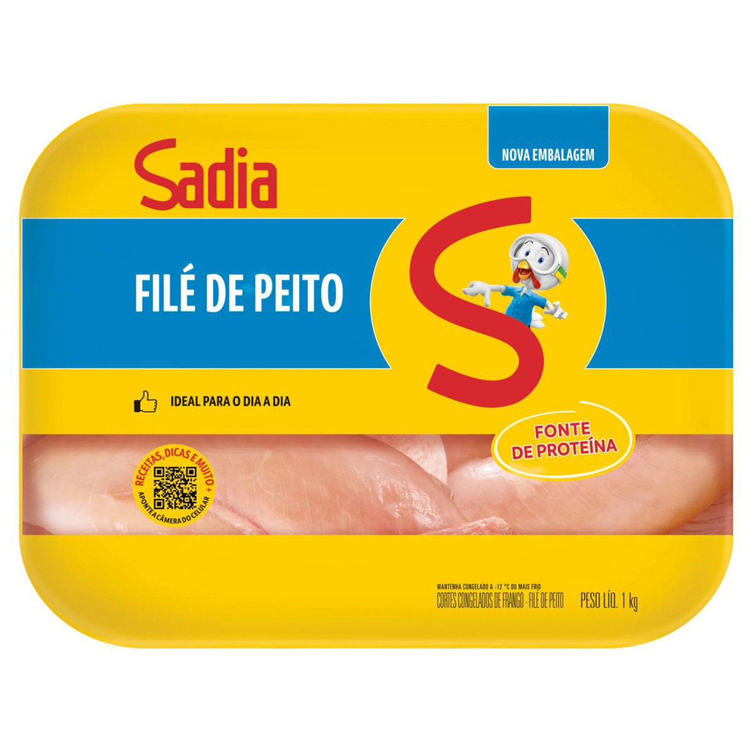 File Peito De Frango Sadia Bd 1kg