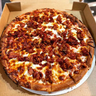 PIZZA DE BACON COM CHEDDAR
