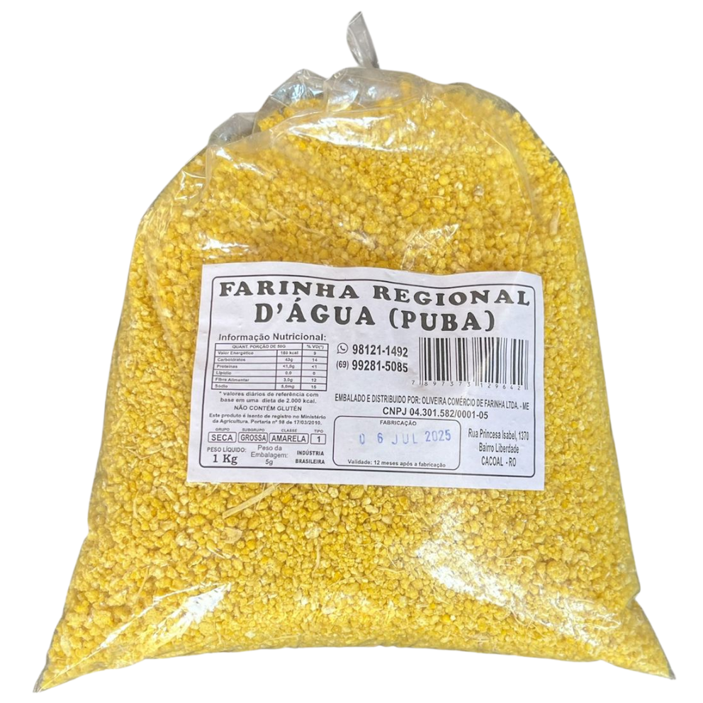 FARINHA DE MANDIOCA PUBA (AMARELA) 1KG¬