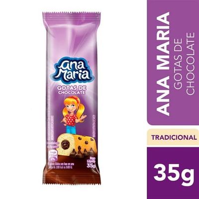 Bolo de Gotas Chocolate Ana Maria 35g